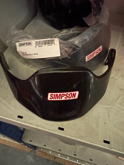 Simpson Rally Helmet Black Peak